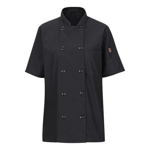Red Kap 045 Filipina Chef Manga Corta Repelente Aceite Mujer #mlpos_3 | Color: BK - Negra #color_bk_-_negra #sku_045xbkssl #sku_045xbkssm #sku_045xbksss #sku_045xbkssxl #sku_045xbkssxs