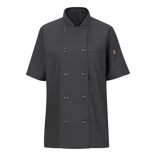 Red Kap 045 Filipina Chef Manga Corta Repelente Aceite Mujer #mlpos_5 | Color: CH - Gris Oxford #color_ch_-_gris_oxford #sku_045xchssl #sku_045xchssm #sku_045xchsss #sku_045xchssxl #sku_045xchssxs