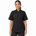Filipina de chef Red Kap 045 para mujer Negra, vista frontal con modelo | color:negra