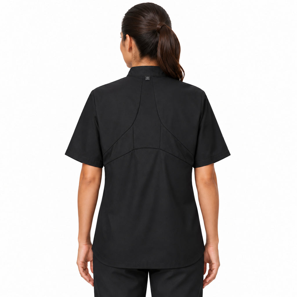 Filipina de chef Red Kap 045 para mujer Negra, vista posterior con modelo