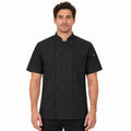 Filipina de chef Red Kap 046X para hombre Negra, vista frontal con modelo | color:negra