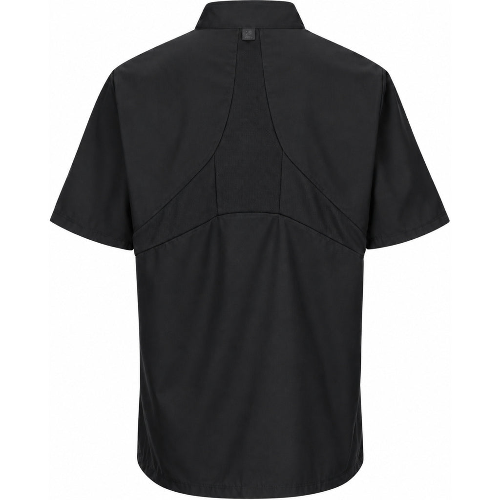 Filipina de chef Red Kap 046X para hombre Negra, vista posterior de la prenda