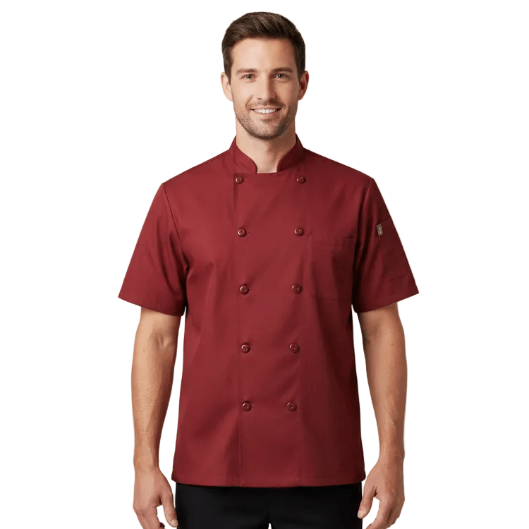Red Kap 046x Filipina Chef Manga Corta Repelente Aceite - Garufa Jeans