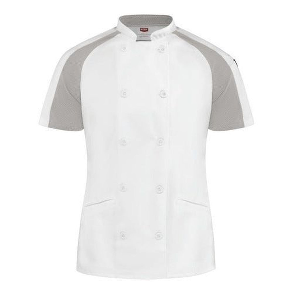 Filipina de chef Red Kap 051W para mujer Blanca, prenda sola vista frontal | color:blanca