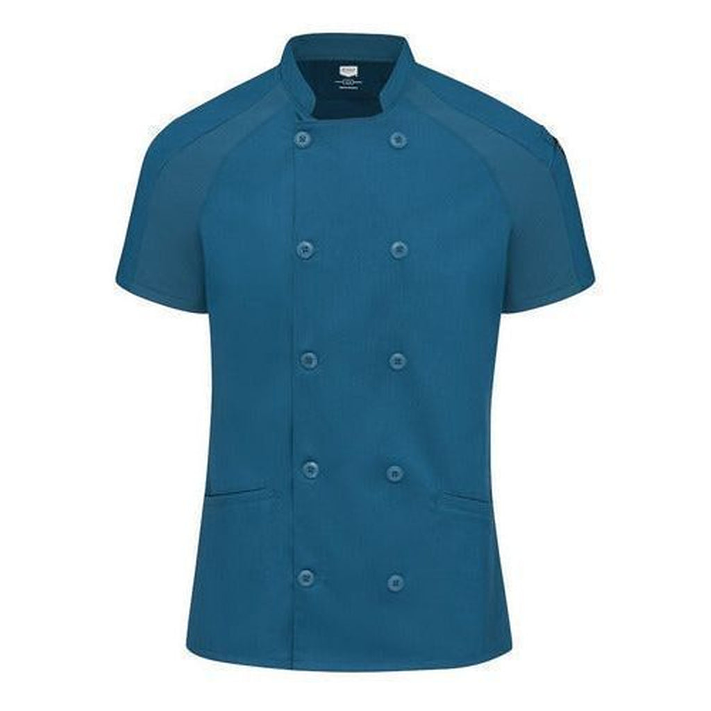 Filipina de chef Red Kap 051W para mujer Teal, prenda sola vista frontal