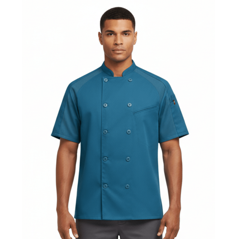 Red Kap 052m Filipina Chef Cocina Manga Corta Con Flujo Aire - Garufa Jeans