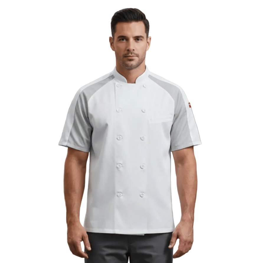 Red Kap 052m Filipina Chef Cocina Manga Corta Con Flujo Aire - Garufa Jeans