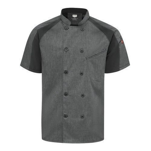Red Kap 052m Filipina Chef Cocina Manga Corta Con Flujo Aire - Garufa Jeans