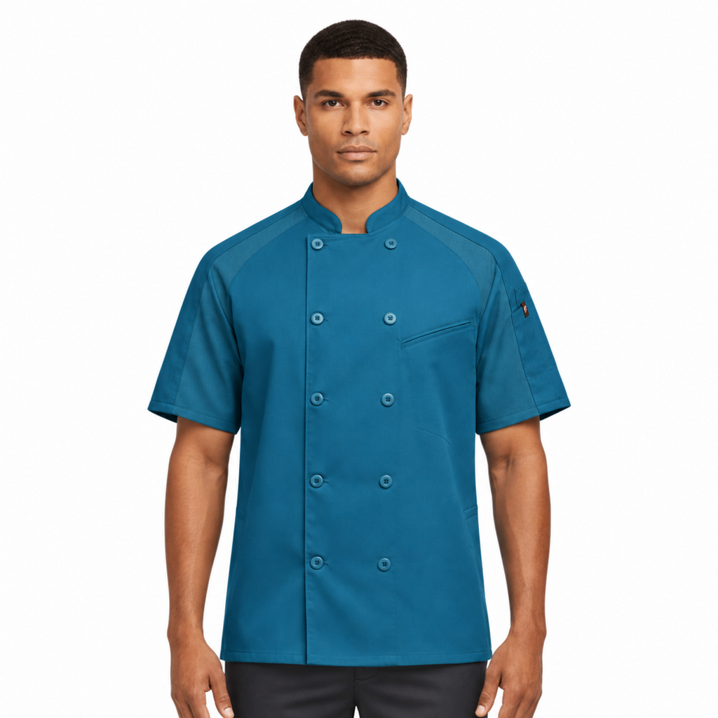 Filipina de chef Red Kap 052M para hombre Teal, vista frontal