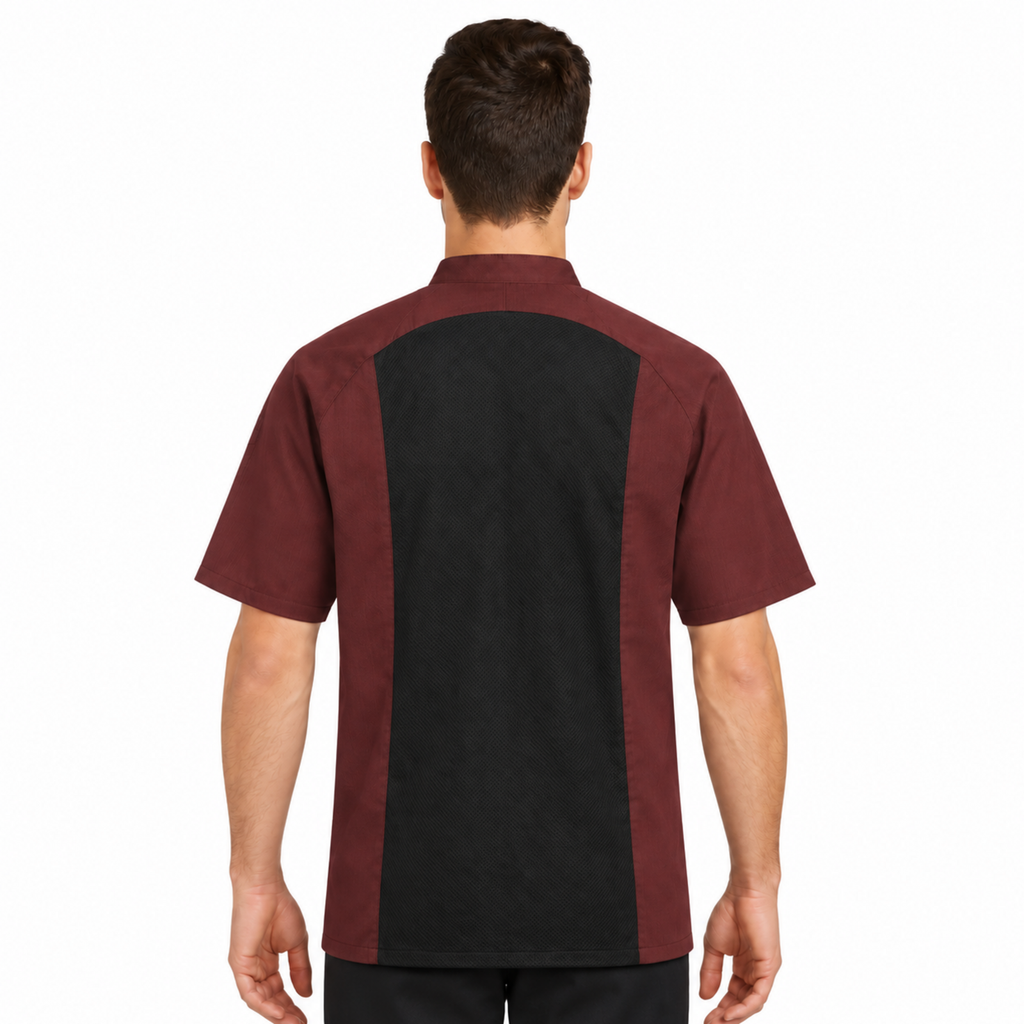 Filipina de chef Red Kap 052M para hombre Vino, vista posterior