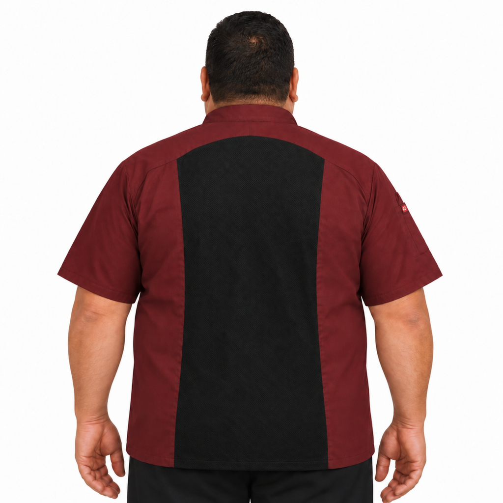 Filipina de chef Red Kap 052M para hombre Vino, vista posterior