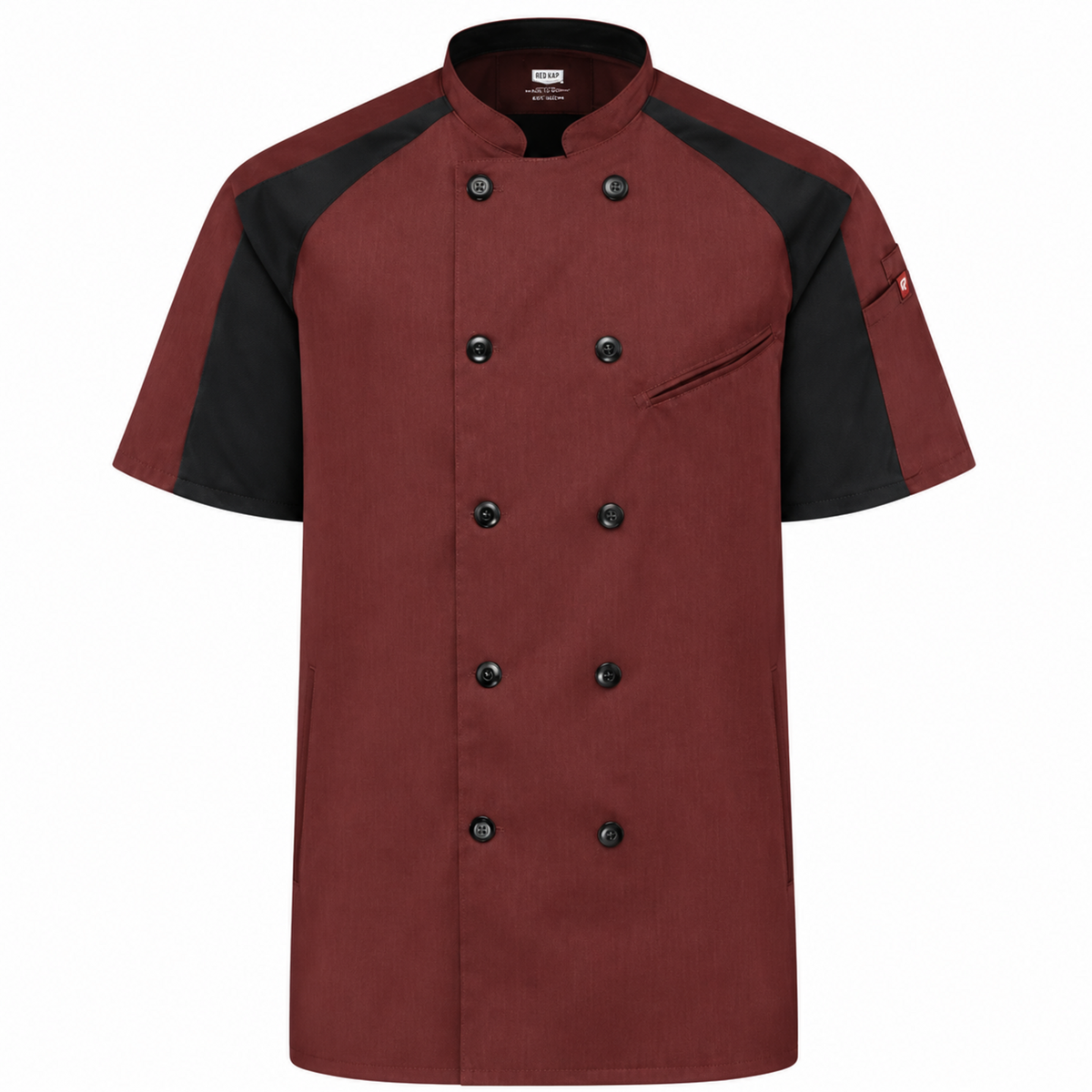 Filipina de chef Red Kap 052M para hombre Vino, prenda frontal | color:vino