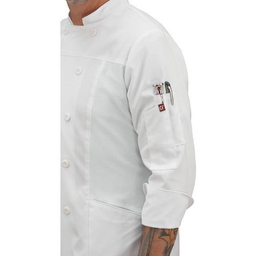 Red Kap 054m Filipina Chef Cocina Manga Larga Con Flujo Aire - Garufa Jeans