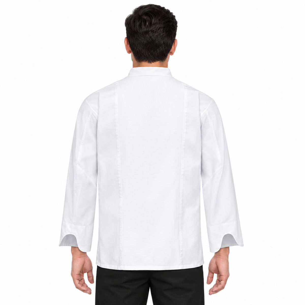 Filipina de chef Red Kap 054M para hombre Blanca, vista posterior | color:blanca