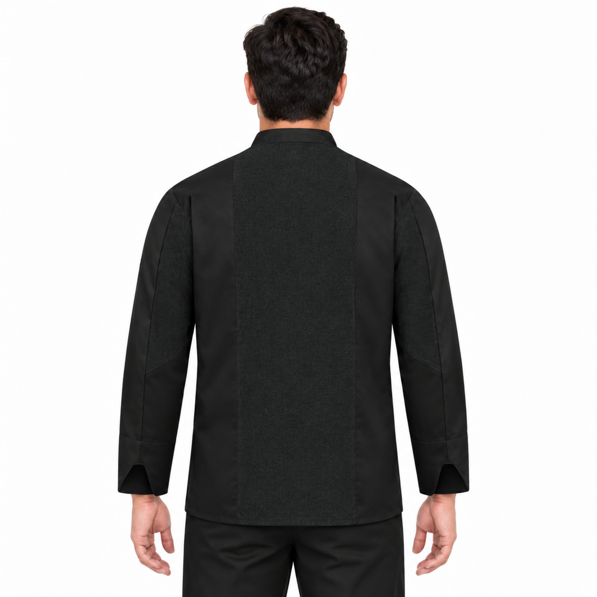 Filipina de chef Red Kap 054M para hombre Negra, vista posterior | color:negra