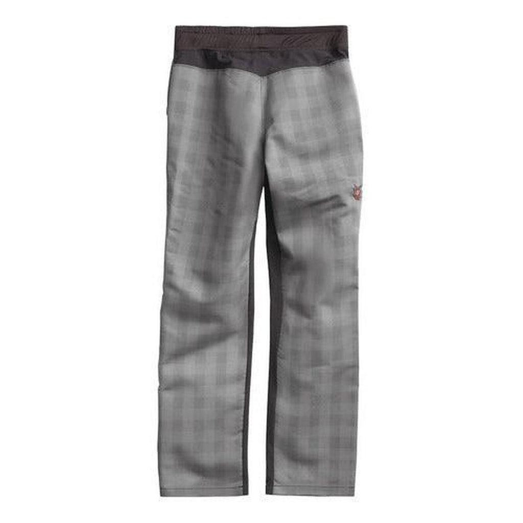 Pantalón de chef Red Kap 0P1W para mujer Cuadros Gris/Negro, detalle posterior del panel Airflow