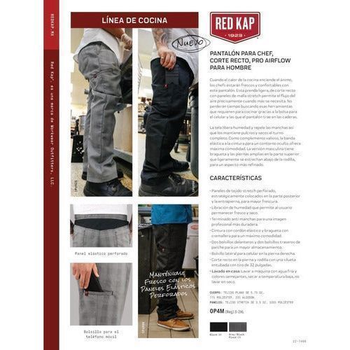Red Kap 0p4m Pantalón Chef Cocinero Cocina Flujo Aire Fresco - Garufa Jeans