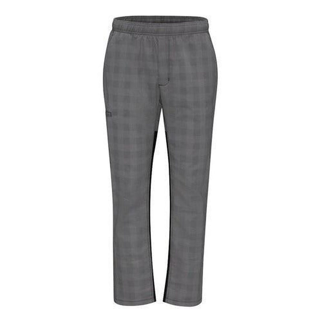 Pantalón de chef Red Kap 0P4M para hombre Cuadros Gris/Negro, vista frontal alternativa de la prenda