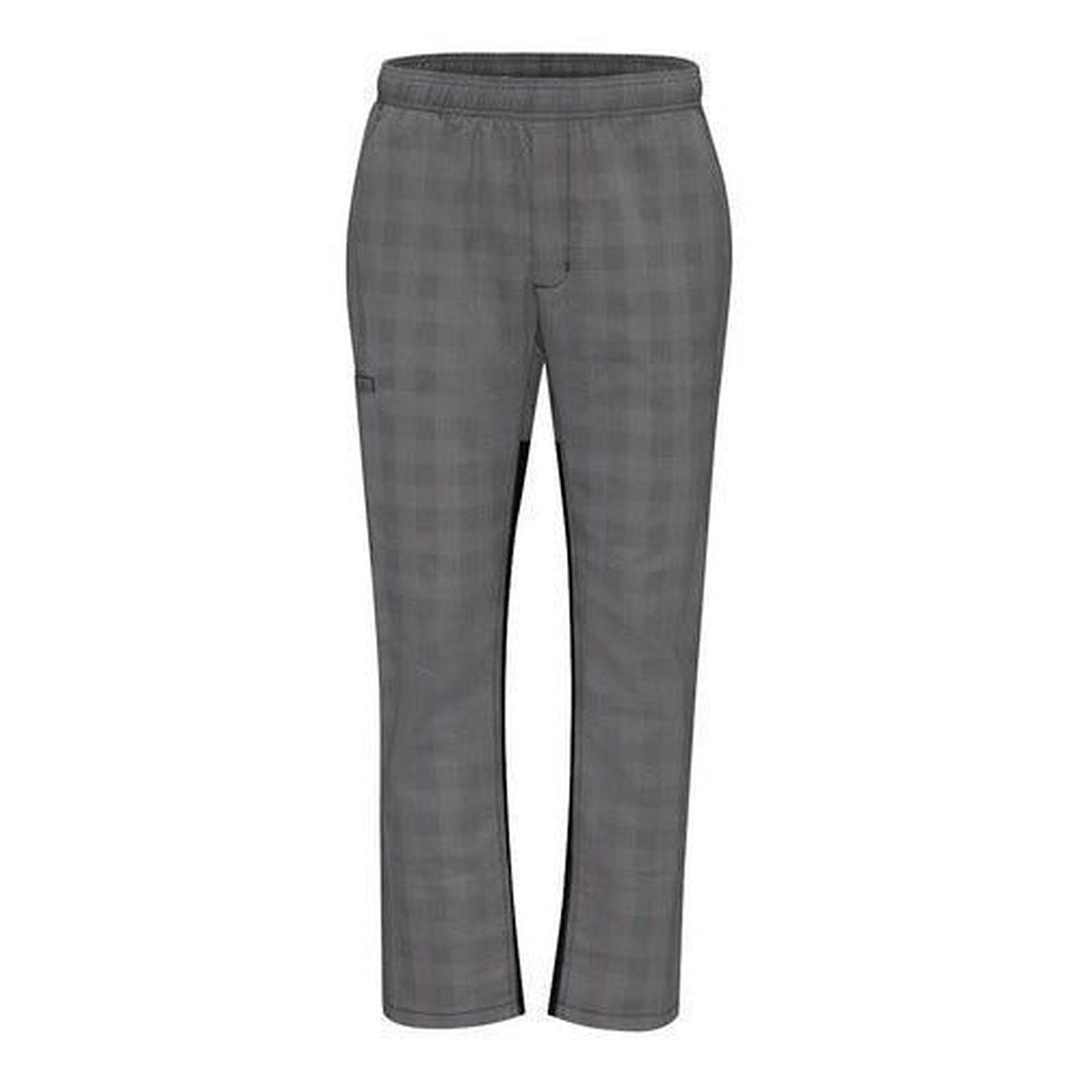 Pantalón de chef Red Kap 0P4M para hombre Cuadros Gris/Negro, vista frontal alternativa de la prenda | color:cuadros-gris-negro