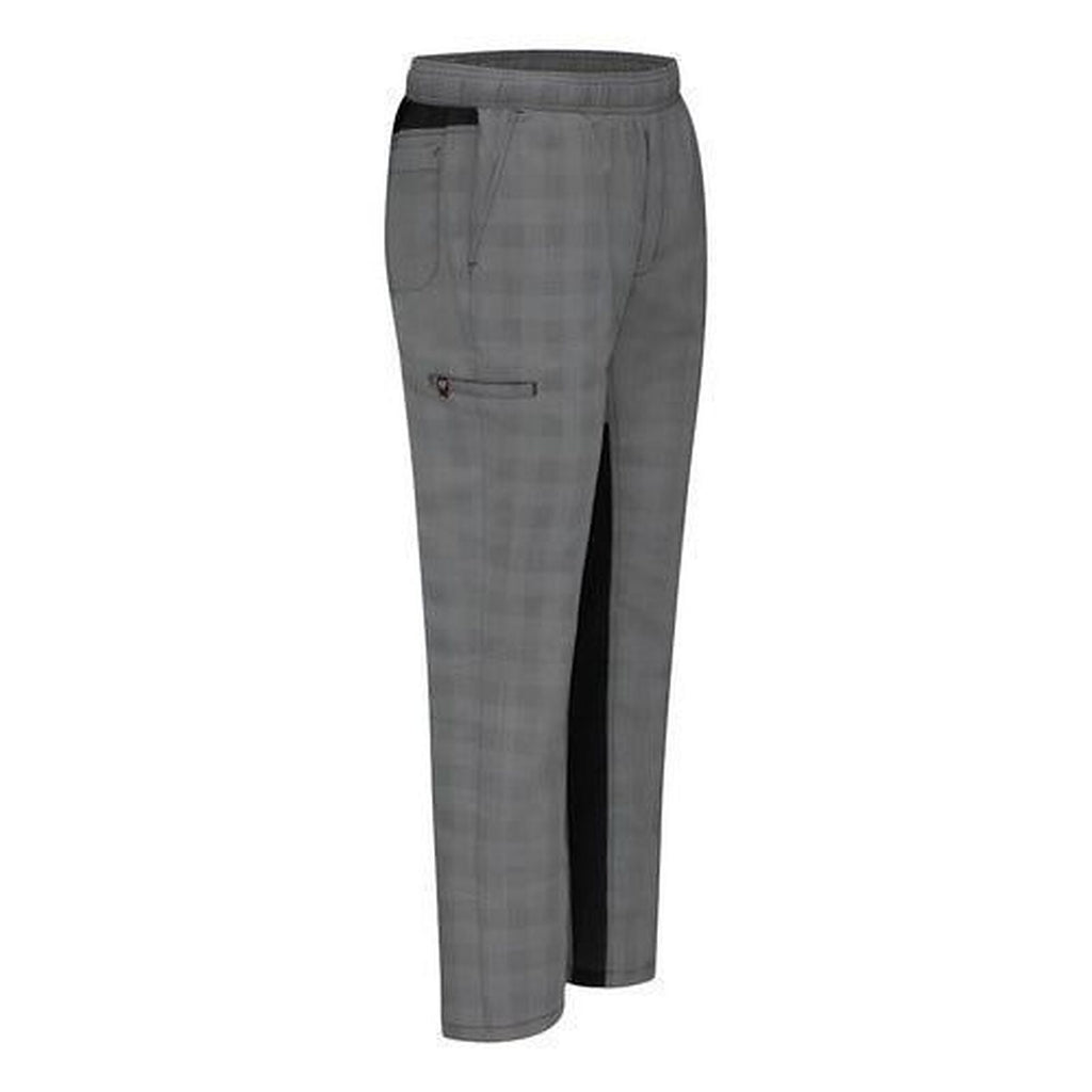 Pantalón de chef Red Kap 0P4M para hombre Cuadros Gris/Negro, perfil derecho de la prenda