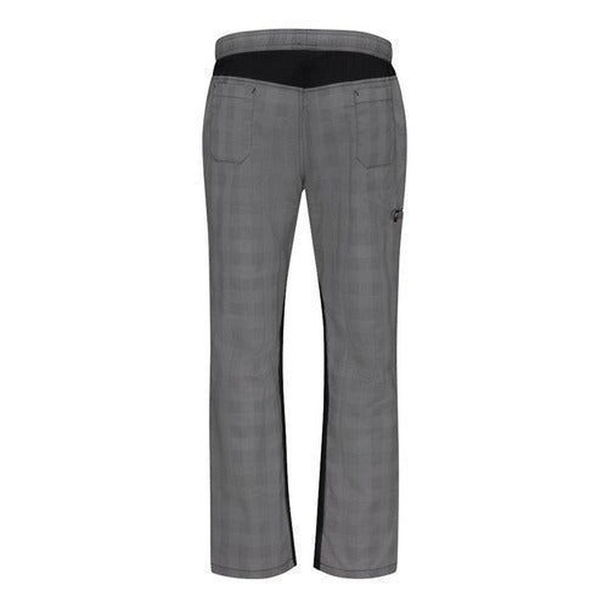 Pantalón de chef Red Kap 0P4M para hombre Cuadros Gris/Negro, vista posterior alternativa de la prenda | color:cuadros-gris-negro
