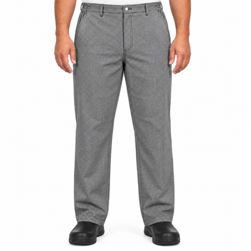 Pantalón chef Red Kap 2020 para hombre color Mascota, vista frontal en modelo talla regular | color:mascota
