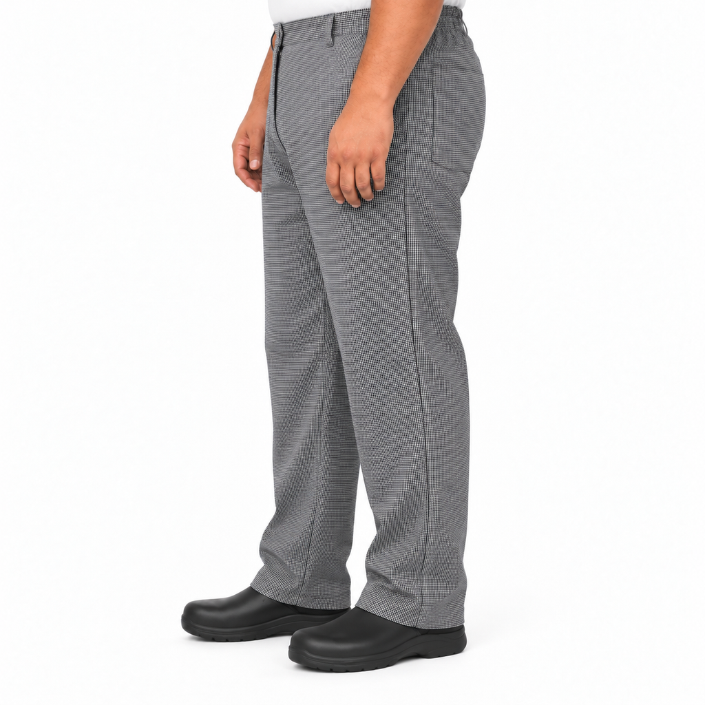 Pantalón chef Red Kap 2020 para hombre color Mascota, perfil izquierdo con bolsa de parche