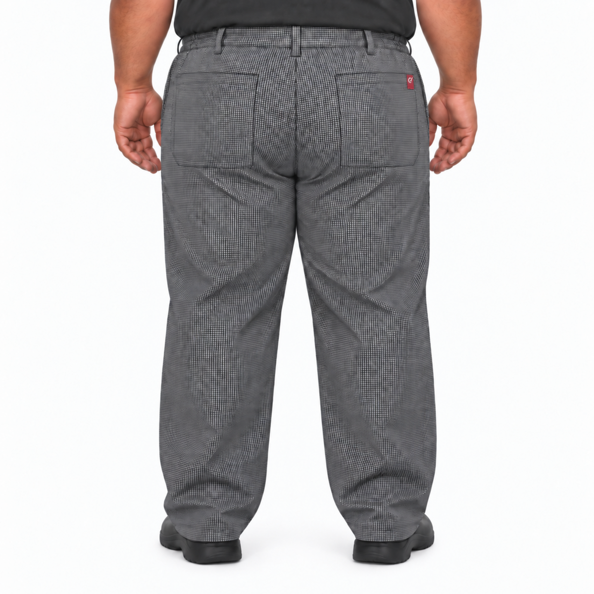 Pantalón chef Red Kap 2020 para hombre Mascota, vista posterior con bolsas de parche y etiqueta | color:mascota
