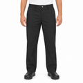 Pantalón chef Red Kap 2020 para hombre negro, vista frontal en modelo talla regular | color:negro
