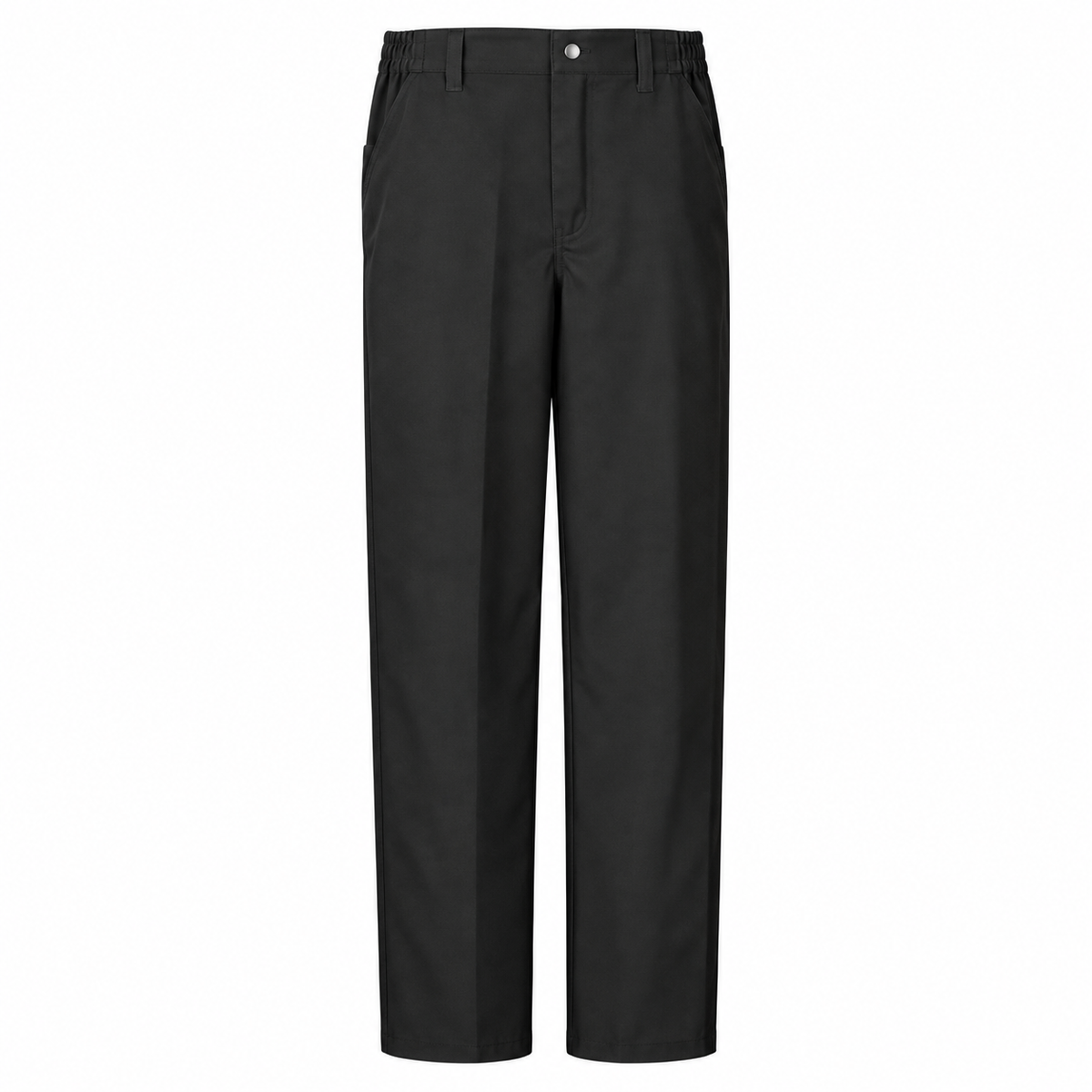 Pantalón chef Red Kap 2020 para hombre negro, prenda sola frontal | color:negro