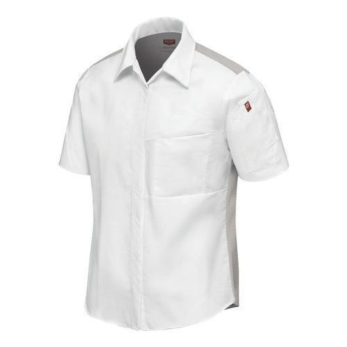 Blusa de cocina Red Kap 501W para mujer blanca, perfil izquierdo de la prenda | color:blanca