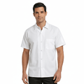 Camisa de cocina Red Kap 5020 para hombre blanca, vista frontal en modelo | color:blanca