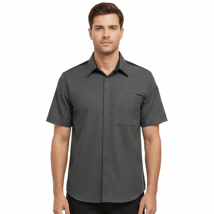 Red Kap 502m Camisa Cocina Manga Corta Repelente Aceite - Garufa Jeans
