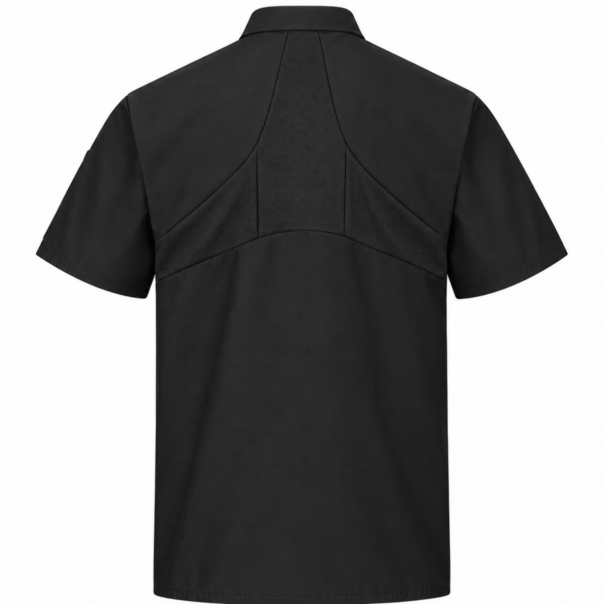 Camisa de cocina Red Kap 502X para hombre negra, vista posterior de la prenda | color:negra
