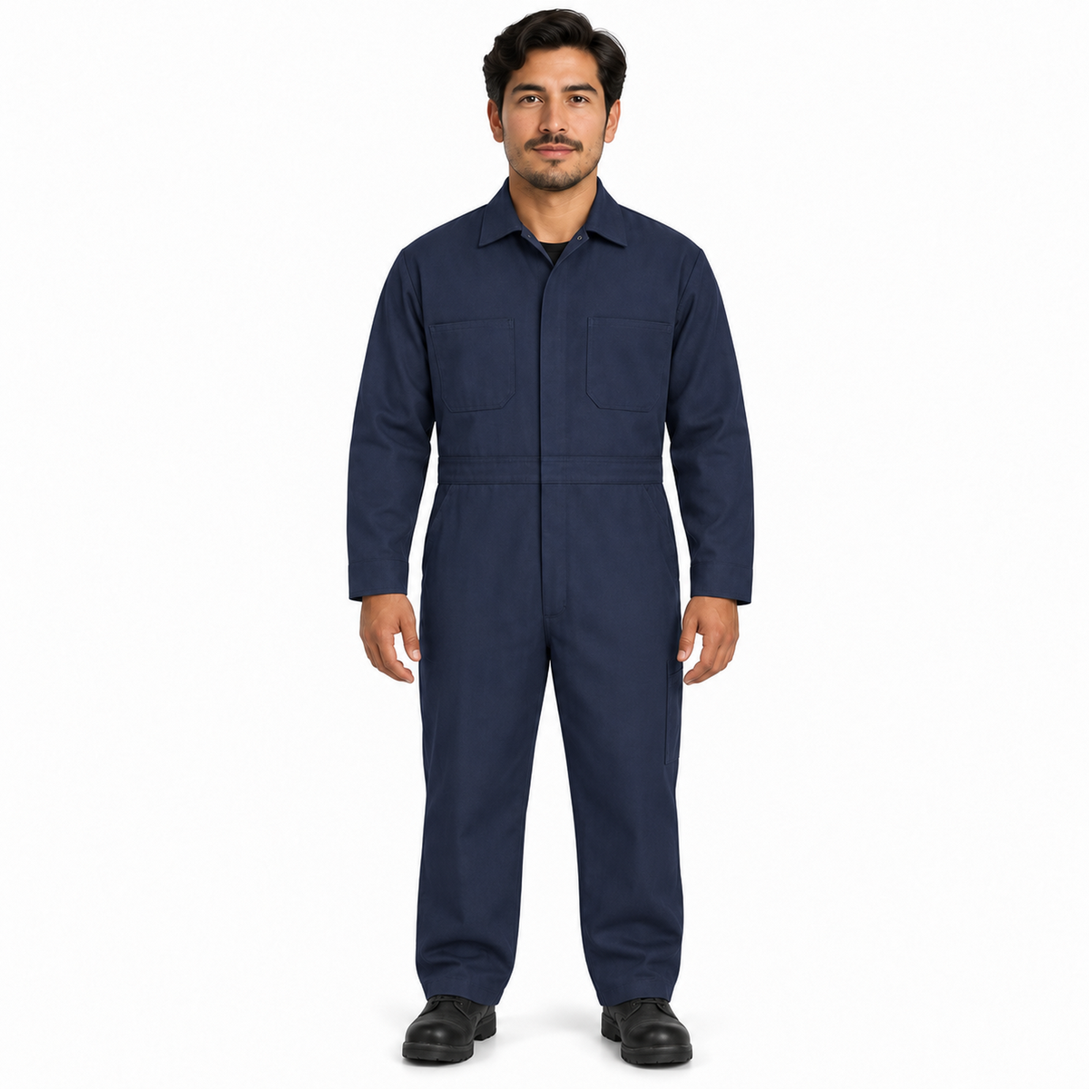 Overol Red Kap CC14 para hombre Azul Marino, vista frontal con modelo | color:azul-marino