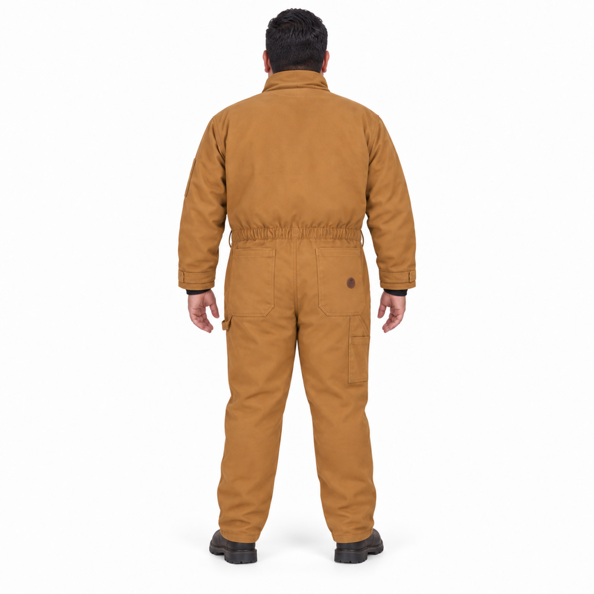Overol térmico Red Kap CD32 para hombre Brown Duck, vista posterior con modelo | color:brown-duck