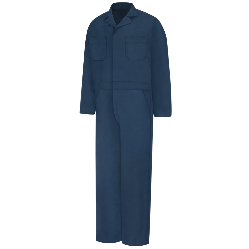 Overol ligero Red Kap CP30 para hombre Azul Marino, prenda sola vista frontal
