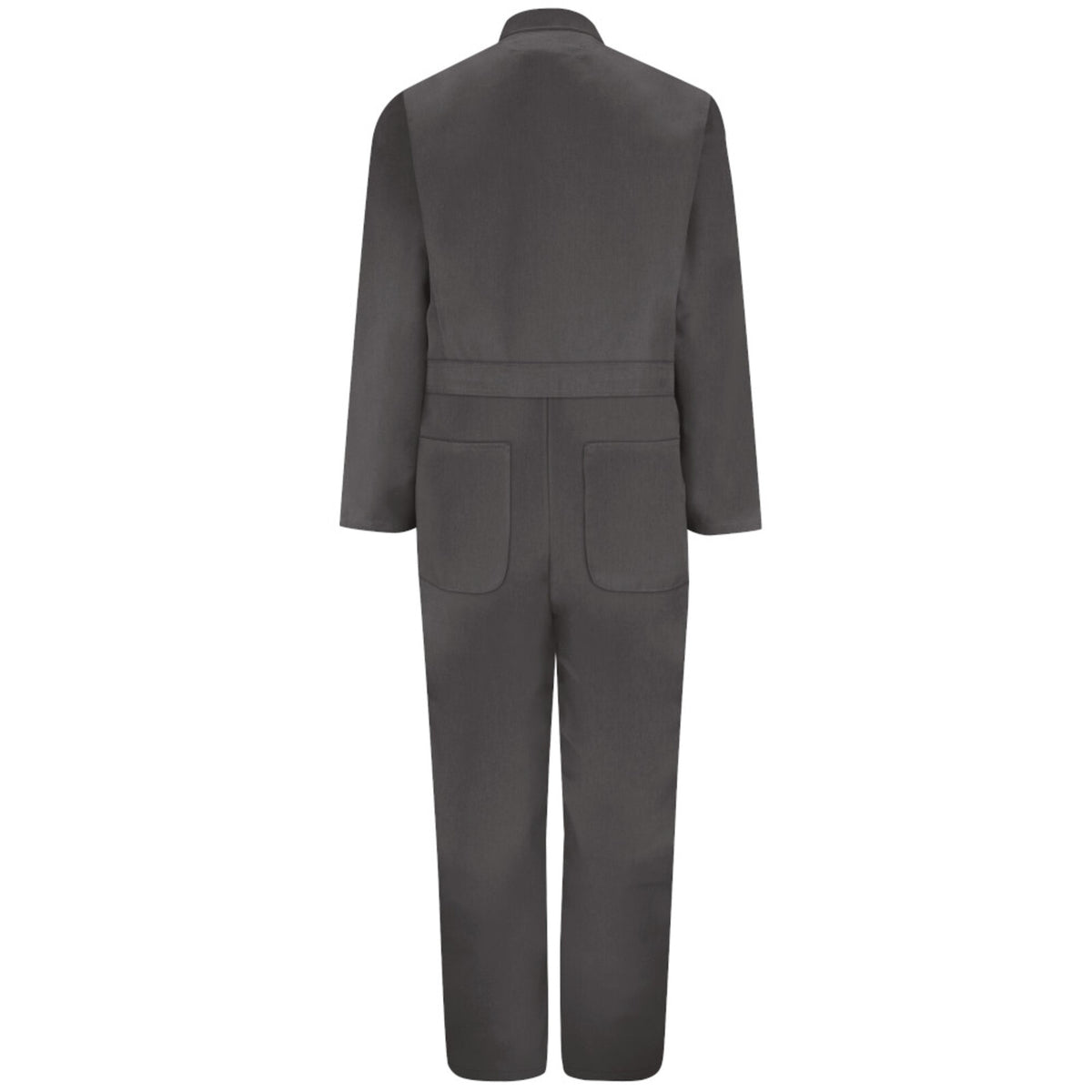 Overol de gabardina Red Kap CT10 gris Oxford, prenda sola vista posterior | color:gris-oxford