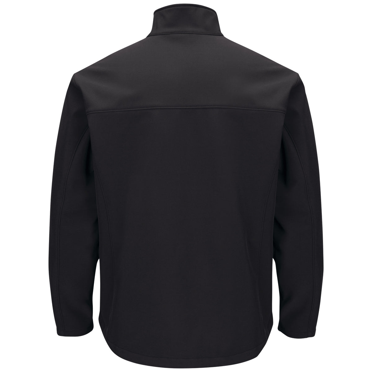 Red Kap JP68 chamarra softshell para hombre color negra, vista posterior de producto | color:negra