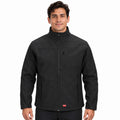 Red Kap JP68 chamarra softshell para hombre color negra, vista frontal con modelo | color:negra