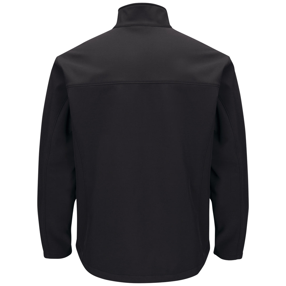Chamarra softshell Red Kap JP68 para hombre talla extra negra, vista posterior de la prenda | color:negra