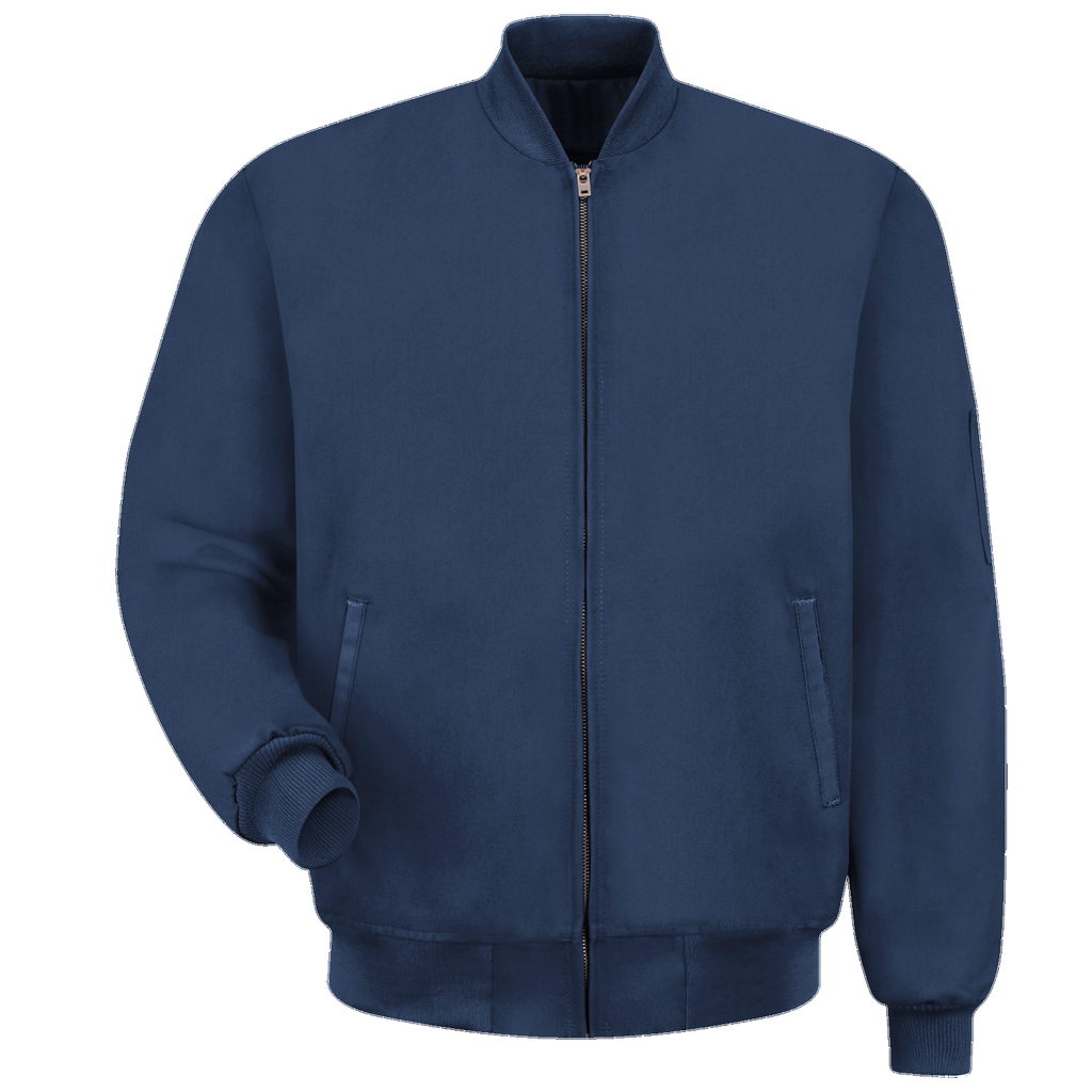 Chamarra de trabajo Red Kap JT36 para hombre azul marino, prenda sin modelo de frente