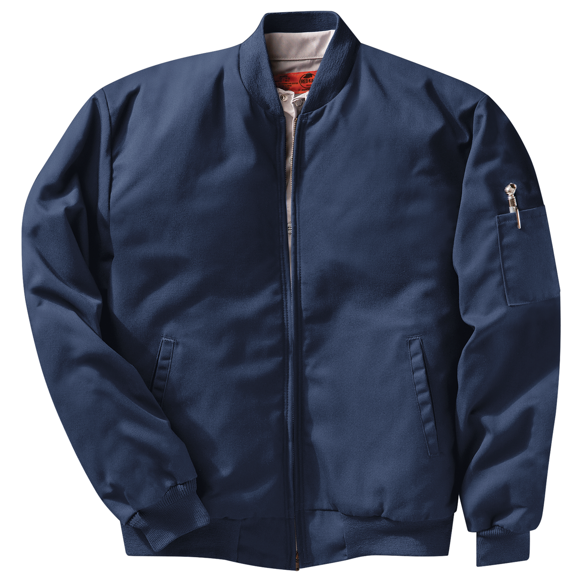Chamarra de trabajo Red Kap JT36 para hombre azul marino, prenda sin modelo en tres cuartos | color:azul-marino