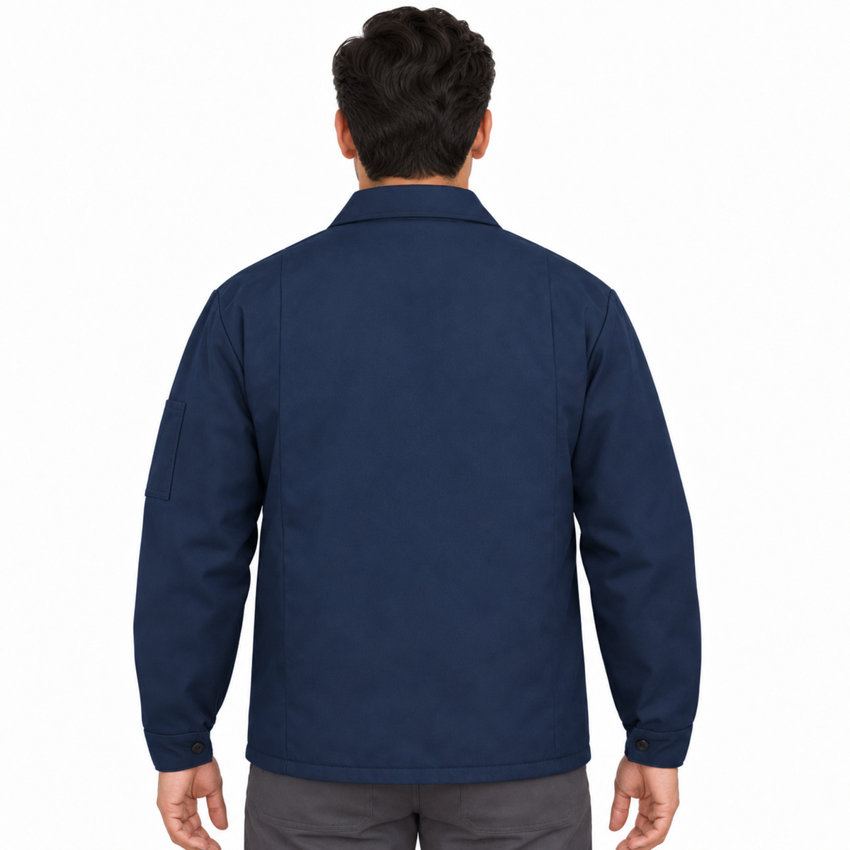 Chamarra de trabajo Red Kap JT50 para hombre Azul marino, vista posterior | color:azul-marino