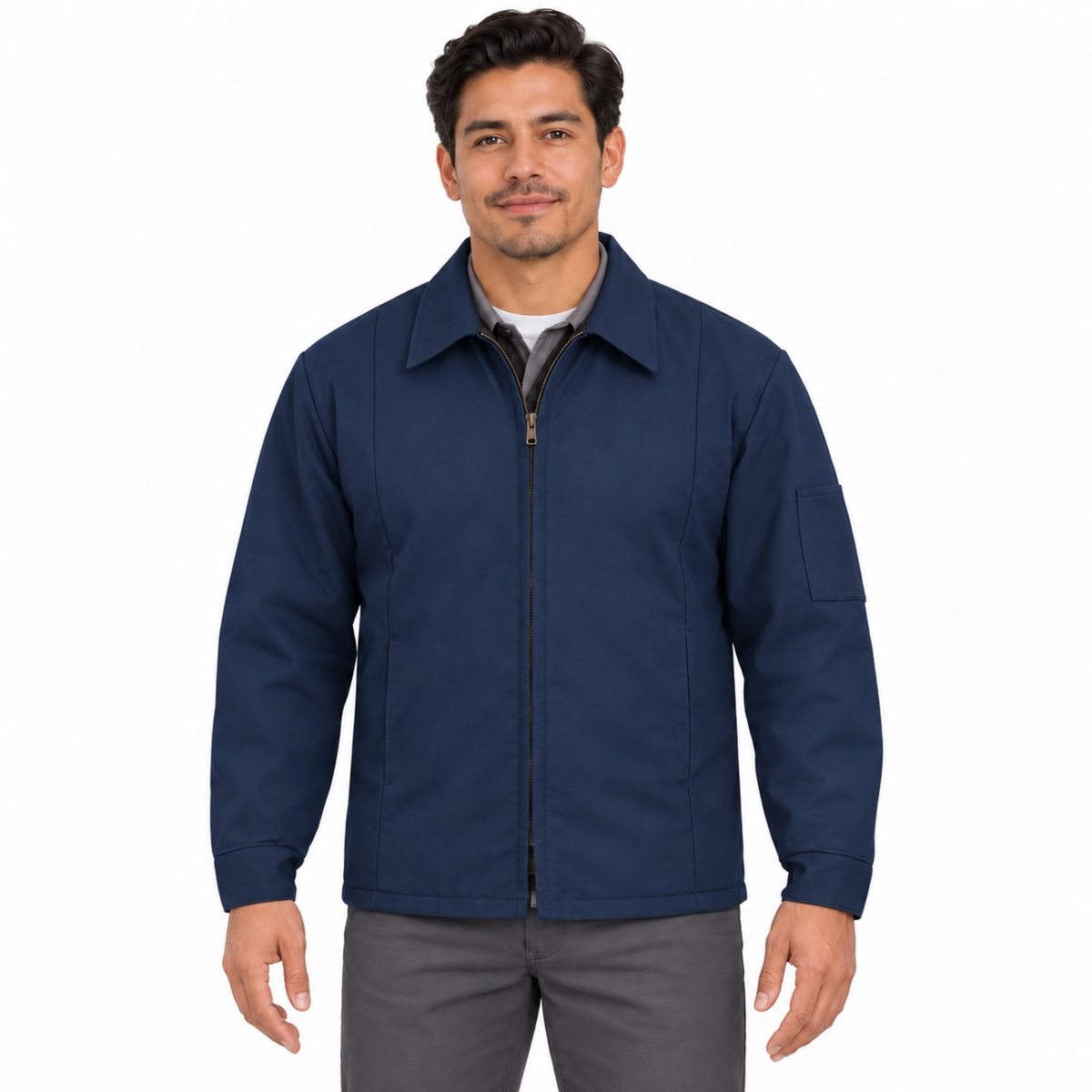 Chamarra de trabajo Red Kap JT50 para hombre Azul marino, vista frontal | color:azul-marino