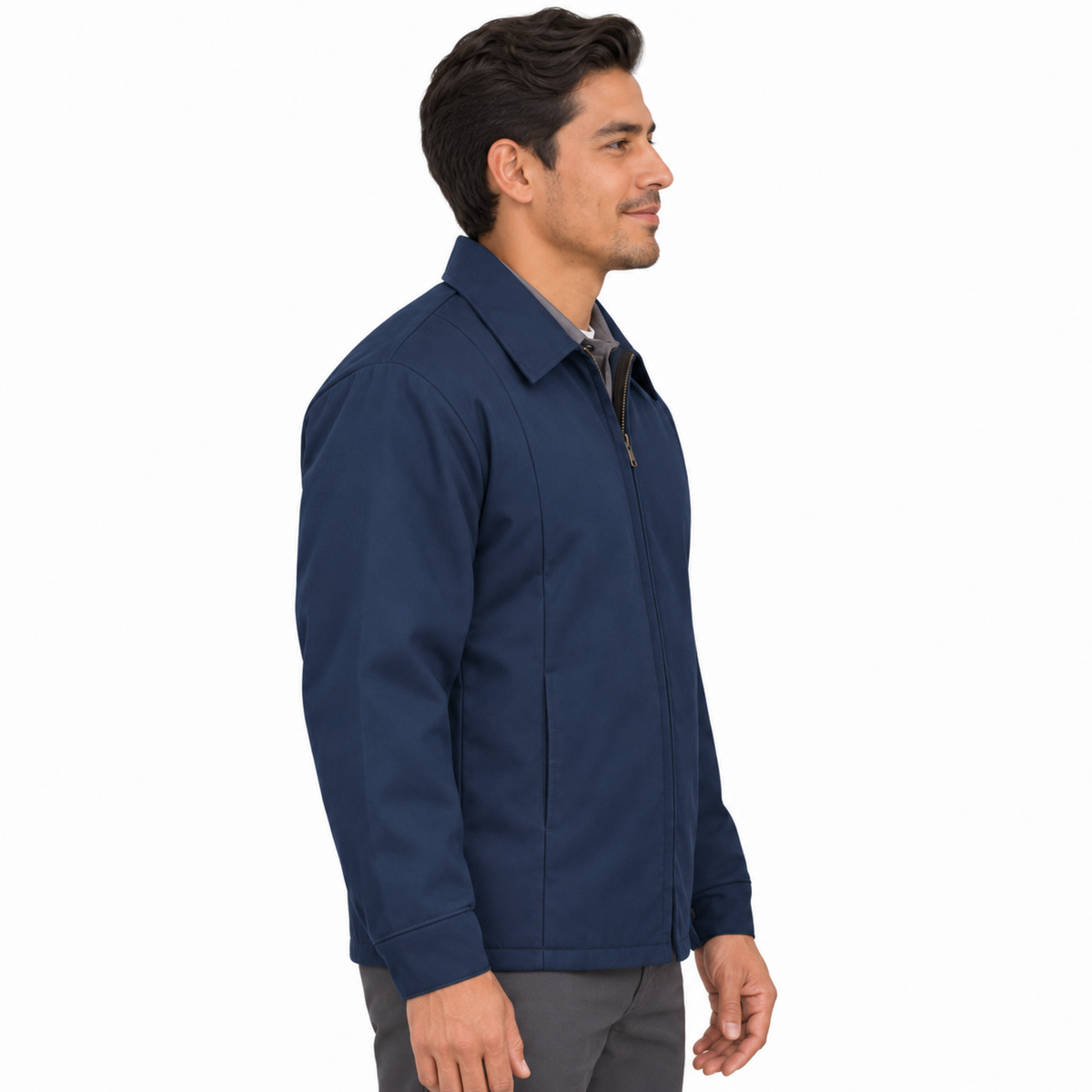 Chamarra de trabajo Red Kap JT50 para hombre Azul marino, perfil derecho | color:azul-marino