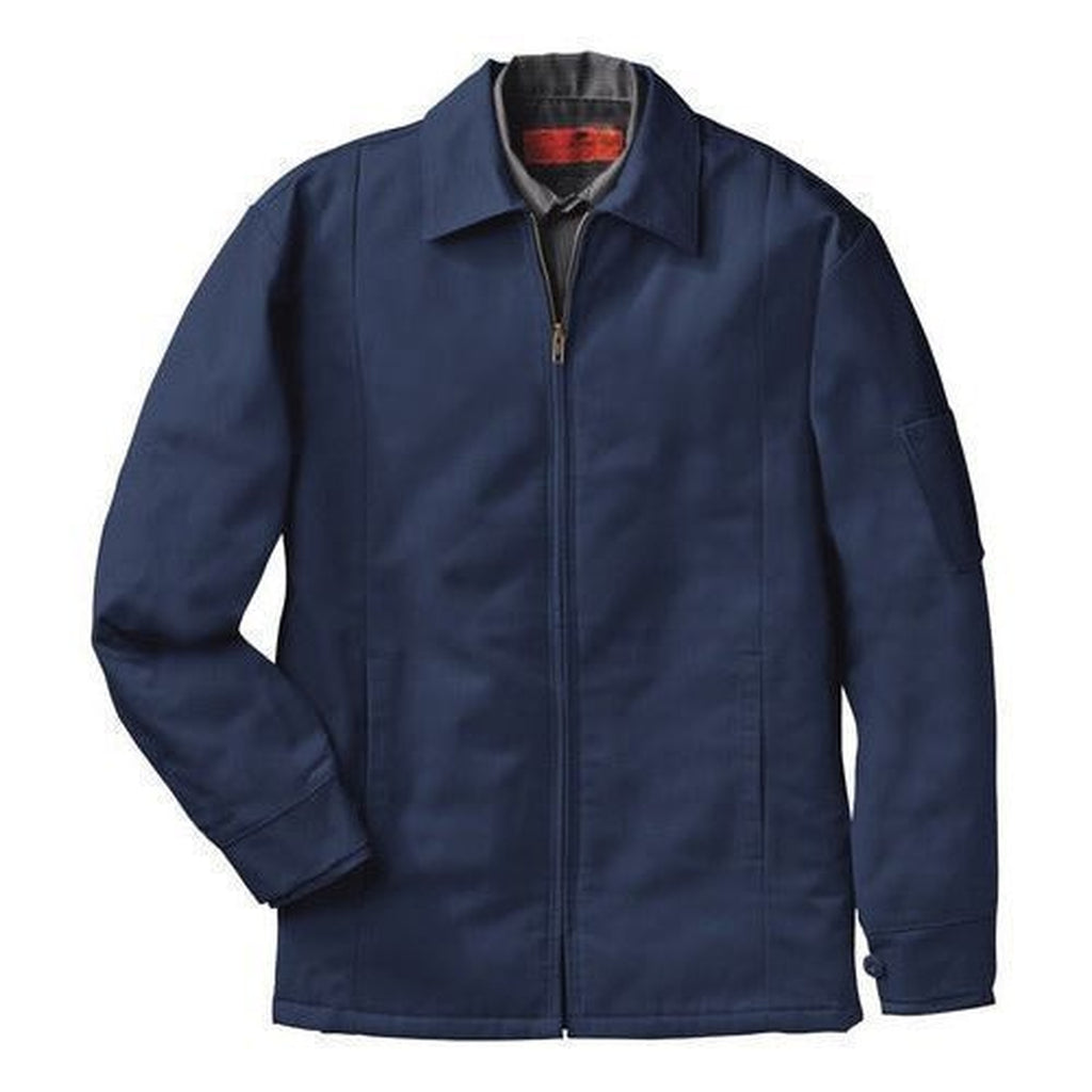 Chamarra Red Kap JT50 Azul marino sin modelo, vista tres cuartos