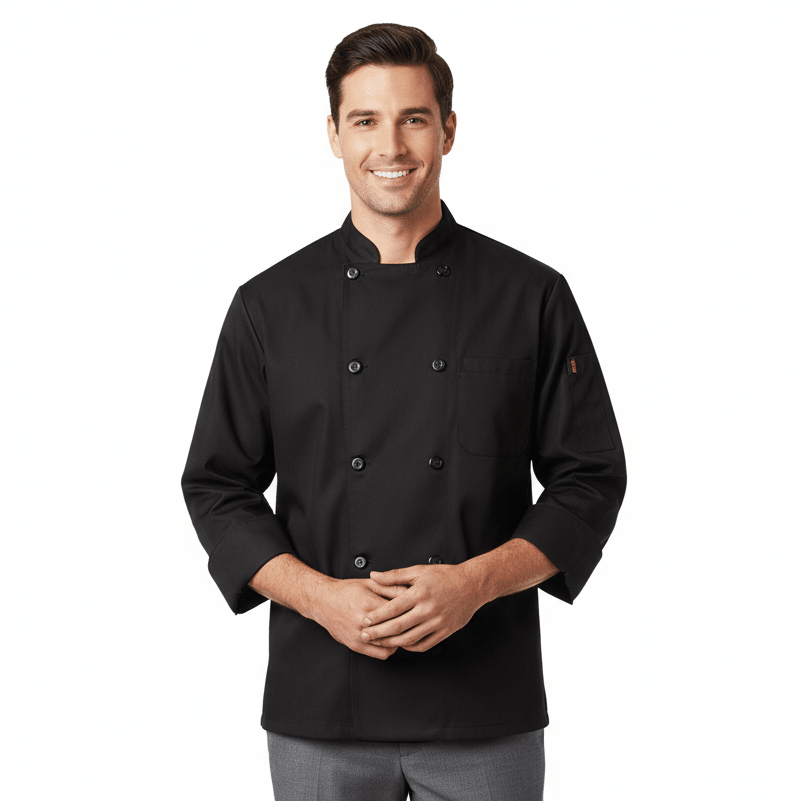 Red Kap Kt76 Filipina Chef Cocina Manga Larga Básica Durable - Garufa Jeans