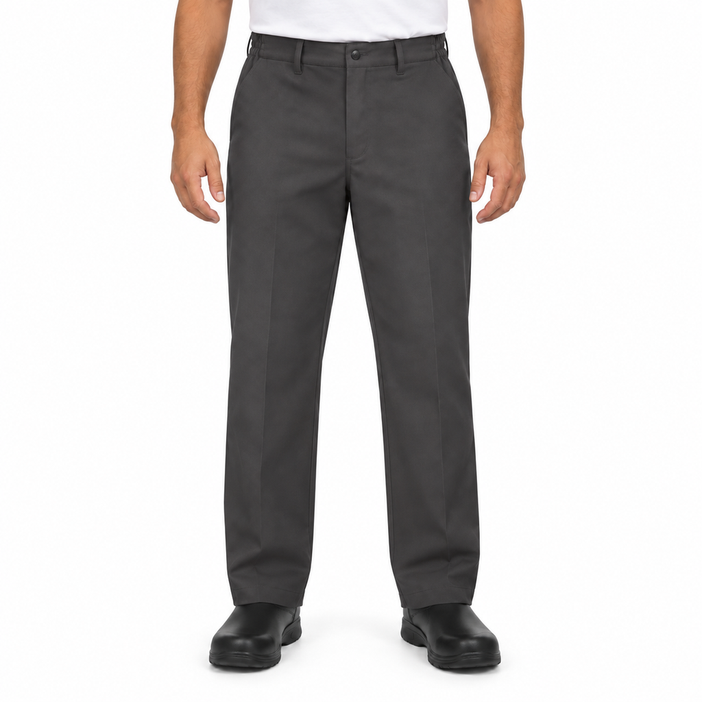Red Kap PC20 pantalón de trabajo para hombre en Gris Oxford, modelo, vista frontal