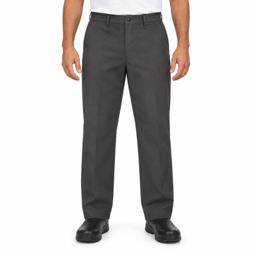 Red Kap PC20 pantalón de trabajo para hombre en Gris Oxford, modelo, vista frontal | color:gris-oxford